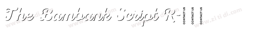 The Bambank Script R字体转换